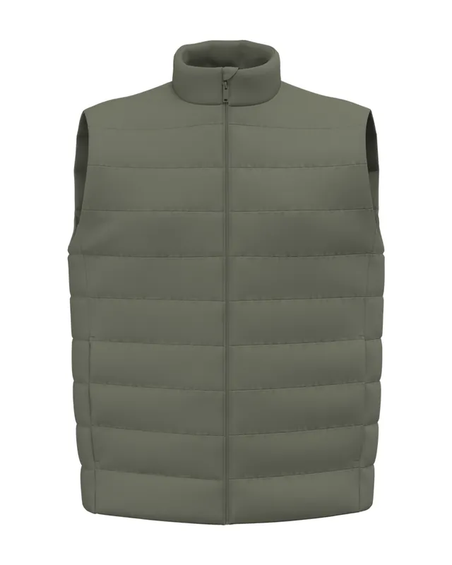 Chaleco acolchado de cuello alto sin marcar