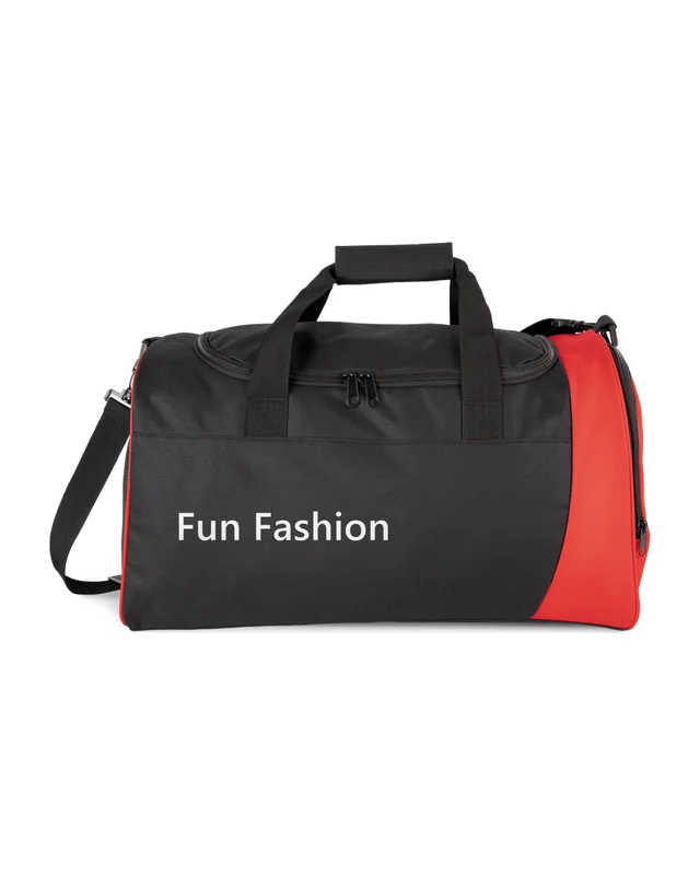 Bolsa de deporte con el logo de Fun Fashion. DTF en el lateral (simulación)