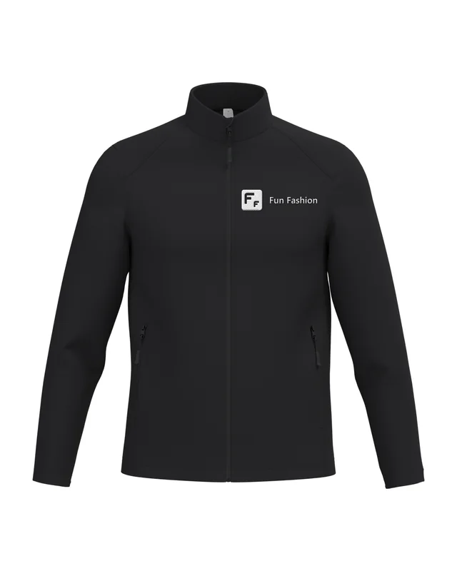 Chaqueta softshell con el logo de Fun Fashion (simulación)